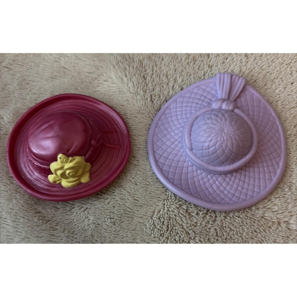 Fisher Price Loving Family Doll Replacement Purple & Pink Hats for Mom Girl